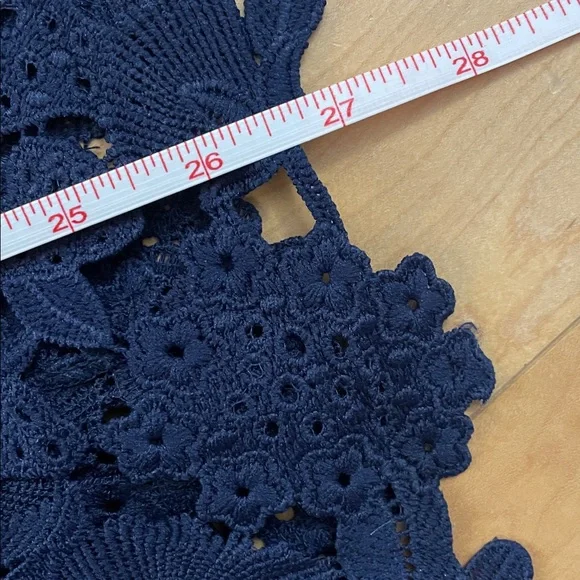 Rachel Parcell Midnight Blue Lace Pencil Skirt XS - Picture 6 of 9